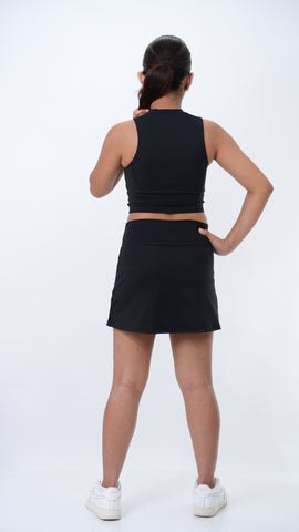 High Neck Skort Set